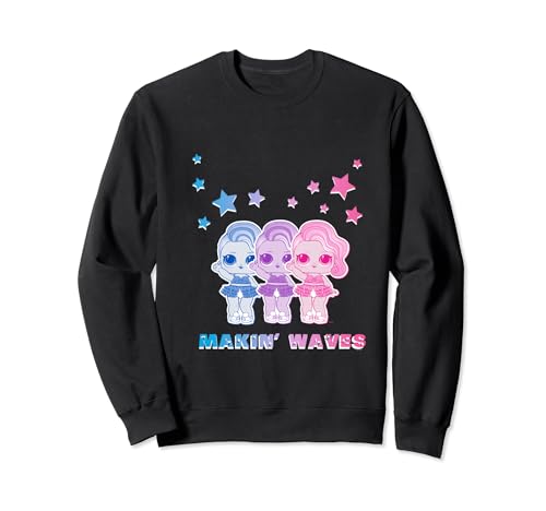 L.O.L. Surprise! Makin' Waves azul roxo rosa estrelas camisola, Preto, Unissexo pequeno