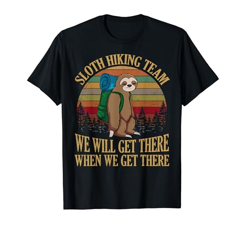 Top Items for Sloth Hiking Team T-shirt Niche Available on Amazon
