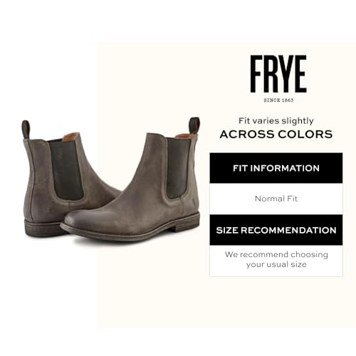Image of Frye Tyler Chelsea Boots for Men Designed with Flexible Blake Construction and Elasticated Side Panels, Comfort Footbed and Full Leather Lining - 6 inch Shaft Height