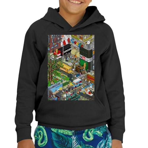 Sweat à capuche enfant retro gaming en molleton premium doux 8 bits - 2