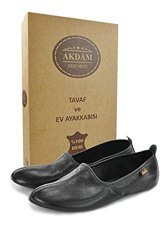 Genuine Halal Leather Handmade Shoes for Tawaf and Umrah or Home, Slippers, Islam Mest2