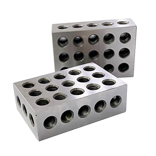 Hfs Ultra Precision 1-2-3" Blocks 2Pcs/Pair, 0.0001" (Plastic Case) #TOP2