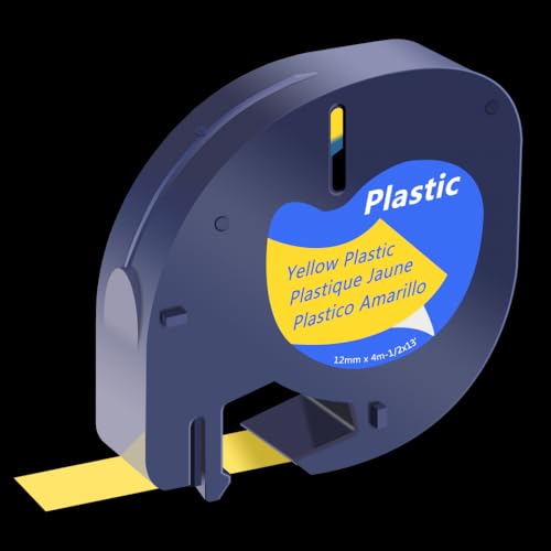 1PK�v���X�`�b�N�e�[�v�y�[�p�[���x��LT-100T LT-110H QX50���f��91330 16952 91201�Ɍ݊����̂��郉�x�����[�J�[�œ��삷��(Yellow-Plastic)