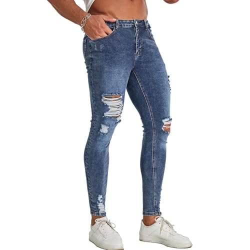 Jean skinny homme super extensible et pantalon ajusté confort