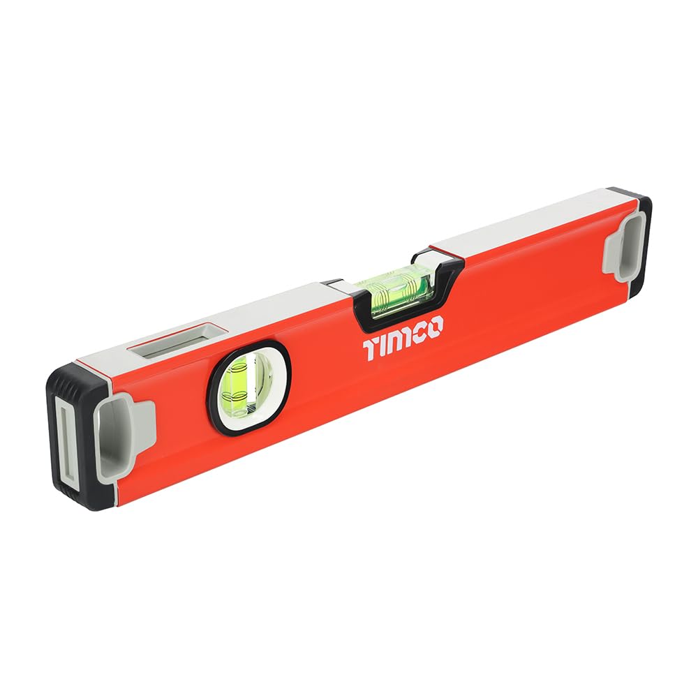 TIMCO - Professional Spirit Level - Box Beam (Size 400mm - 1 Each), Red