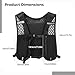 Machify Running Vest for Men Women, 15.7 in Hydration Pack with Phone Holder, Hiking, Cycling