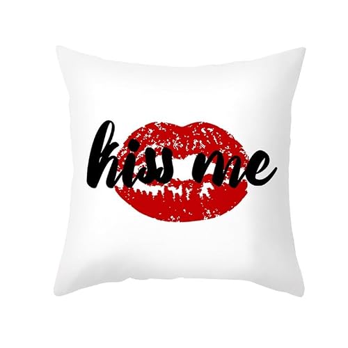 Chenlane Silk Large Couch Pillow Covers Cushion Outdoor Patio Valentine'S Day, Bed Standard Size Private Customisation 45x45 cm, 1Pcs