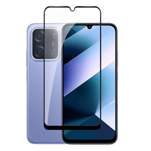 Image of Military-Grade Tempered Glass Screen Protector Compatible for POCO C85 4G / Redmi 15C 4G with Edge to Edge Coverage and Easy Self Installation kit