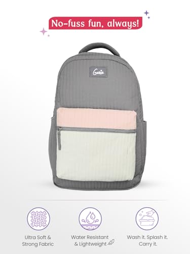 Image of Genie 19 inch Laptop Backpack for Women & Girls | Spacious Office, College & Travel Bag | Water Resistant, Multi-Compartment with Padded Laptop Sleeve