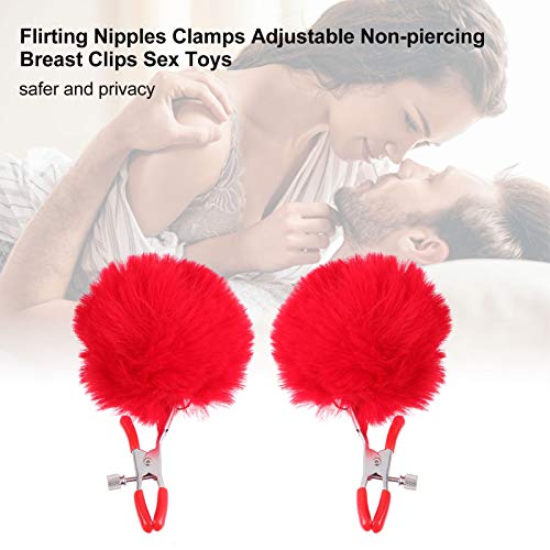 ARTIBETTER Grampos de Mamilo Com Penas Grampos de Peito Grampos de Mamilo Não Perfurantes Grampos de