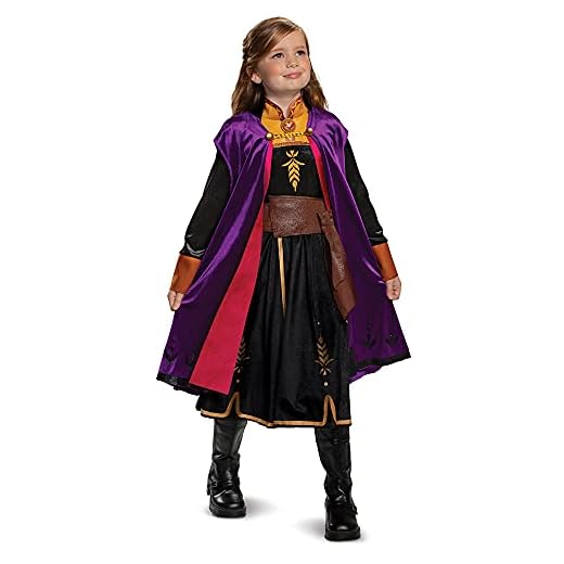 Disguise Disney Anna Frozen 2 Deluxe Girls' Halloween Costume Purple, 3T-4T