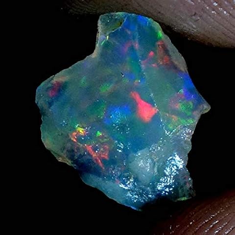LARA GEMS STONES AND JEWELLERS 02.00Cts Natural A+++ Amazing Mulit Fire Ethiopian Welo Opal Rough Loose Gemstone Cover