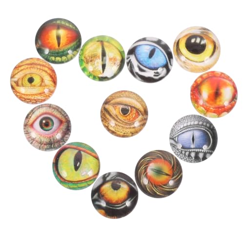 Lurrose 100 Peças Tapa-Olho De Animal Preto Cosplay Olhos De Gato Para Artesanato Olhos Falsos Remen