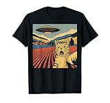 Photo Gallery gatto e ufo retro design – divertente invasione aliena maglietta Photo Gallery gatto e ufo retro design – divertente invasione aliena maglietta