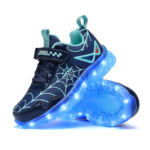 YUNICUS Kids Light Up Shoes for Boys Girls Toddler Sneakers USB Rechargeable Best Gift for Birthday Halloween Christmas