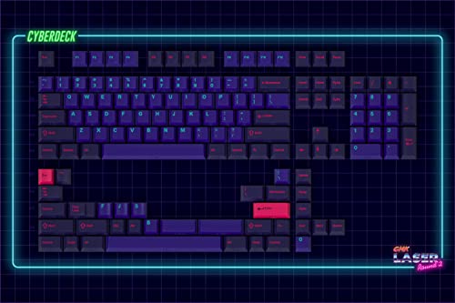Drop + Mito Gmk Laser Custom Mechanical Keyboard Keycap Set - 129-Keys, Doubleshot, Cherry Profile, For 60%, Tkl, 1800 Layouts, Etc. (Cyberdeck) #TOP1
