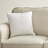 Throw Pillow Insert 18x18 inch - Hypoallergenic Foam Stuffer - Standard Decorative Square / Sequin Couch Pillow Inserts for Indoor and Outdoor, White 1 Pack