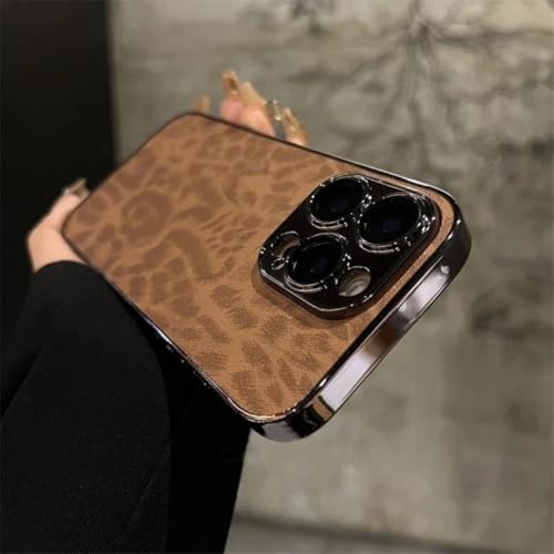 Étui léopard antichoc iPhone 15 Plus protection totale