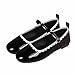 Black Ladies Mary Shoes with Buckle Strap and Pointed Toe for Fashionable Casual Outfits
