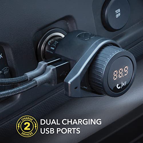 Scosche BTFM5 Bluetooth Hands-Free Car Kit with Digital FM Transmitter and Dual 12W USB Charging Ports For Vehicles by Scosche - Image 4