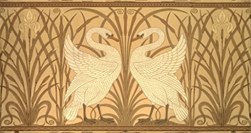Toile cygne Walter Crane décoration murale élégante pour chambre raffinée