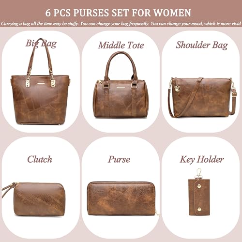 Image of 2E-youth Designer Purses and Handbags for Women Satchel Shoulder Bag Tote Top Handle Bag