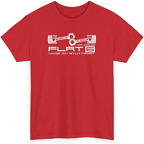 Wrofee Flat 6 Air Cooled Engine Car Guy Camiseta de algodón