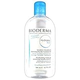  Bioderma Hydrabio H2O - Solución micelar desmaquillante e hidratante para pieles sensibles deshidratadas, 500 ml