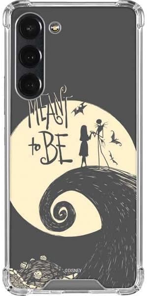 Skinit Clear Phone Case Compatible with Galaxy S23 Plus - Officially Licensed Disney The Nightmare Before Christmas Jack and Sally Meant to Be Design
