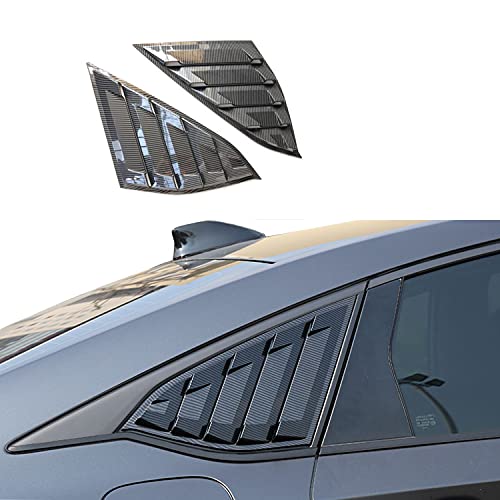 TLIFORT Side Window Scoops Louvers for Honda Accord Sedan 2018 2019 2020 2021 2022, ABS Carbon Fiber, 2pcs by TLIFORT - Image 2