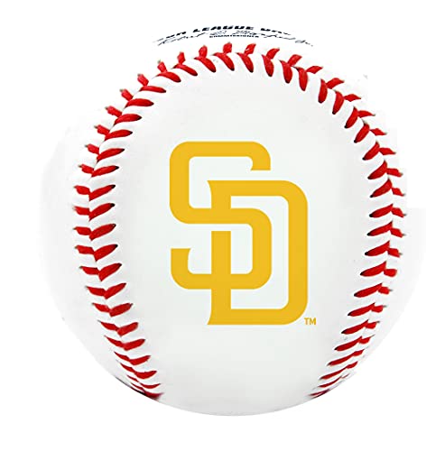 Mlb San Diego Padres Team Logo Baseball, Official, White #TOP1