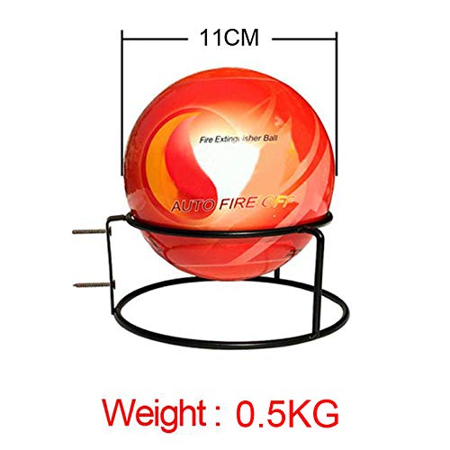 Fire Extinguisher Ball - AFO Automatic Self-Activation Fire Ball With Wall Mounting Bracket Fire Suppression Device