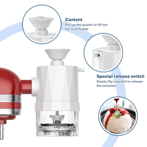 image for Cofun Shaved Ice Attachment for KitchenAid Stand Mixer, Snow Cone Mach