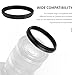 WIIYE 82mm to 72mm Step-Down Ring Filter Adapter,for All Brands UV ND CPL, Metal Ring Step-Down Rings Adapter Filter (82mm to 72mm)