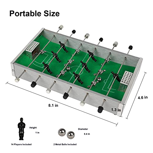 Yobro Desktop Football Game, Foosball Table For Adults And Kids, Teenymates Arcade Soccer Game For Party, Mini Foosball Table Top, Indoor Tabletop Football For Room, Family Game Night, Bars, Parties #TOP1
