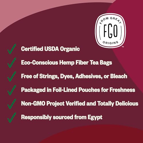 Fgo FGO-HIBS-TEAB-100 Organic Hibiscus Tea thumb #3
