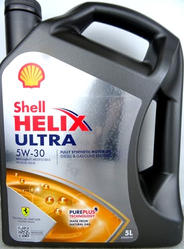 SHELL Motoröl 5W-30 Helix Vollsynthetiköl Motor Öl ACEA A3/B3 ACEA A3/B4 API SN Ultra 5L Kompatibel mit VW Golf VII Schrägheck 5G1 BQ1 BE1 BE2 Golf IV Schrägheck 1J1 GOLF VI 5K1 POLO 9N