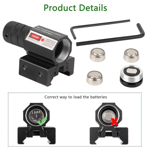 Hawkoptic Red Laser Sight, Laser Scope Red Beam With 20Mm Picatinny Mount For Pistol Or Rifle thumb #3