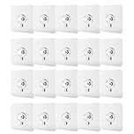 ZESHGON 20 Pcs Self-Adhesive Picture Hooks, Transparent Waterproof No Drill Wall Hanger Frame Hangers, No Nails Picture Hanging Hooks for Home, Office, Bathroom, Kitchen(Maximum Load 5 kg)