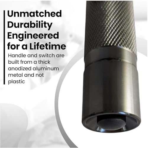 Image of 4th Generation Doctor Mom LED Pocket Pro Otoscope with Both Adult and Pediatric Disposable Specula Tips, Battery, and Protective Hard Plastic Case - Black