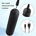 Kverg Handheld Electric Back Massager - Mini Waterproof&Rechargeable Handheld Deep Tissue Neck Black