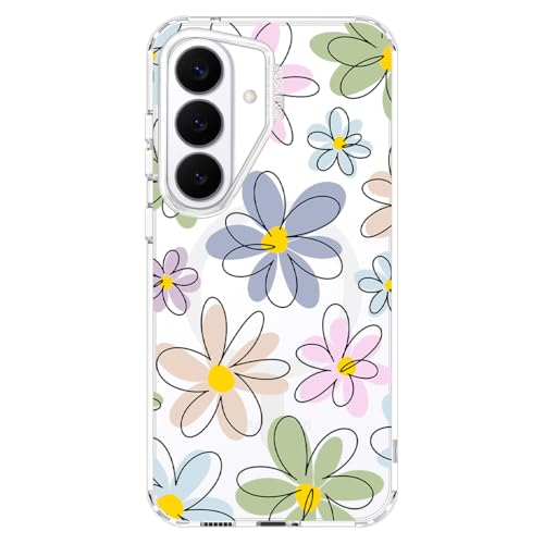 Coque Samsung S26 Plus MagSafe MOSNOVO Antichoc Floraison linéaire
