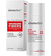 immetee Hair Building Fibres Powder, Dark Brown, Hair Fibres for for Thinning Hair, Conceals Hair...