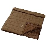 DOD(ディーオーディー) わがやのシュラフRICH ファミリー 寝袋 キャンプ 冬 毛布 快適使用温度-5℃ S4-188-BR