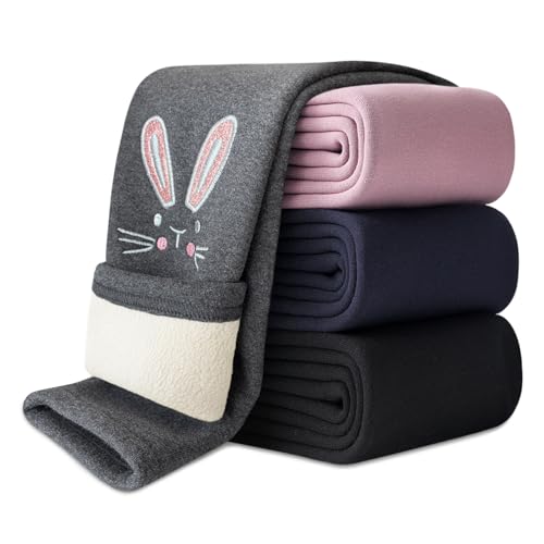 Domee Mädchen Leggings Gefüttert Thermohose Warme Winter Baumwolle...