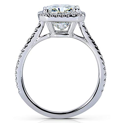 Kobelli Radiant-cut Moissanite Bridal Set 3 3/8 CTW 14k White Gold2