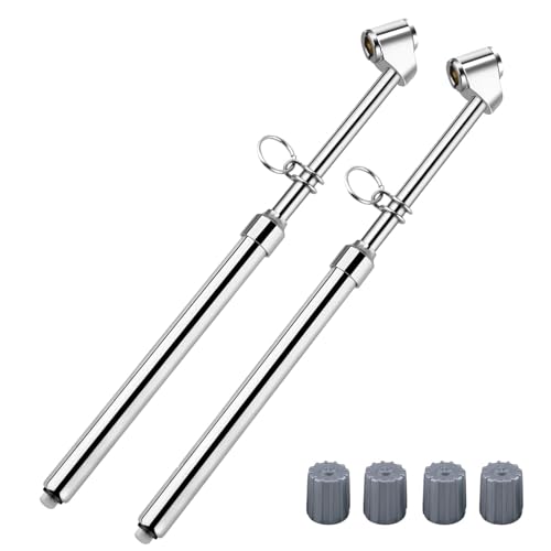 ATsafepro Truck Tire Pressure Gauge,Heavy Duty Pen Tire Gauge Range to 150PSI/10Bar,Dual Head Air Pressure Gauge (Pack of 2)