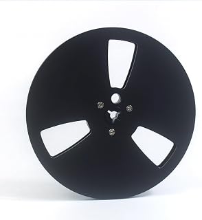 Carrete de cinta vacía de aleación de aluminio, 14 7 pulgadas compatible con TEAC y para Studer, reduce el ruido operativo (negro)