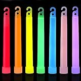 AIVANT 15 Ultra Bright 6 Inch Large Glow Sticks - Long Last Lighting Over 12 Hours - Glowstick for Parties and Kids Playing, Emergency Light Sticks for Hurricane Supplies, Earthquake, Survival Kit and More