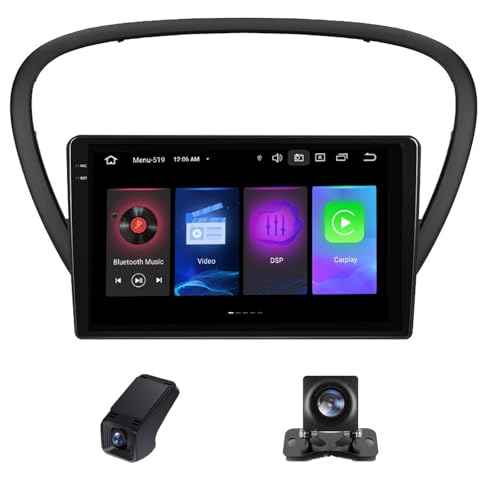 Autoradio 2 DIN Peugeot 607 (2004-2010) avec écran tactile 9" et système Bluetooth M160CP